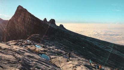 The final ascent of Mount Kinabalu