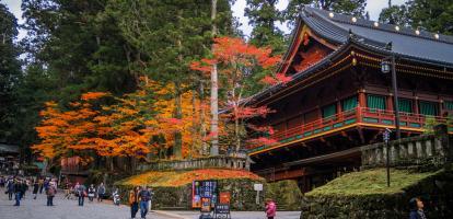 Nikko temple in autumn