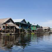 Floating villages on Tonle Sap lake