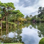 Lake in Kenrokuen Gardens