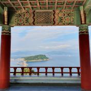 Viewpoint over sea in Yeosu