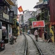 Hanoi railroad street - Aaron Boothe