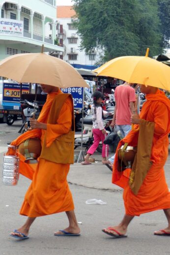 Monks in Phnom Penh