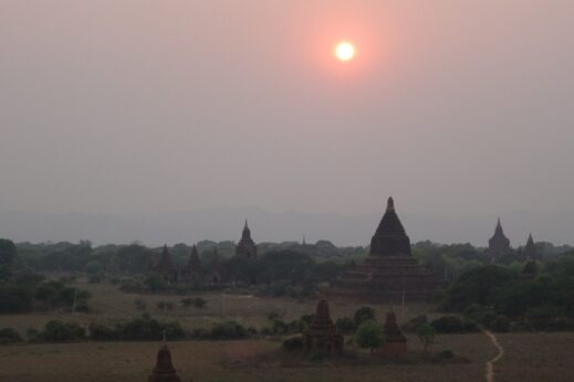 Bagan at dusk - insidevietnam Tours