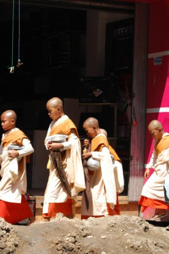 Novice monks in Burma - InsideBurma Tours