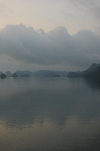 Halong Bay at twilight