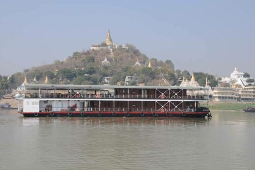 Choose a colonial-style, restored wooden boat for a nostalgic trip along the Irrawaddy