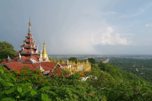 The view from Mandalay Hill