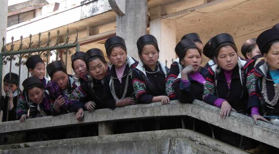 Black Hmong women in northern Vietnam