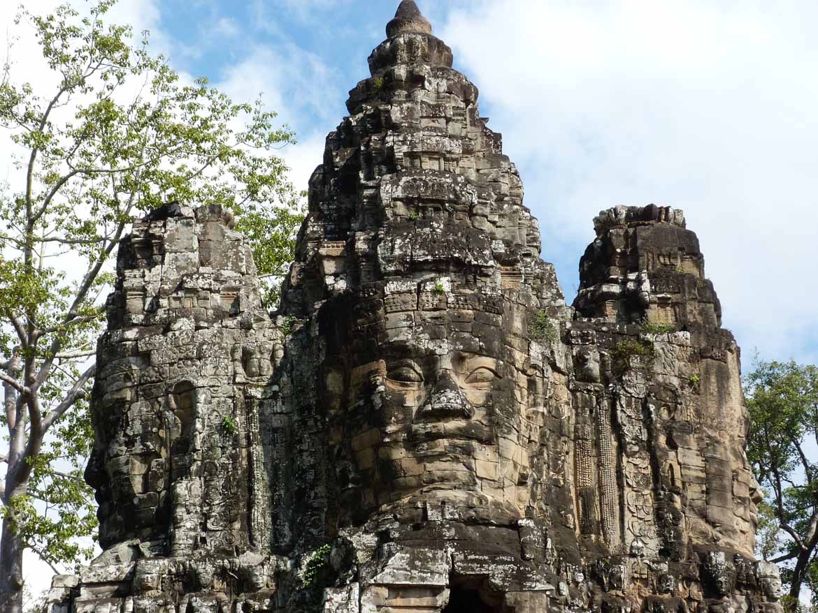 Kids love exploring the overgrown temples of Angkor in Cambodia
