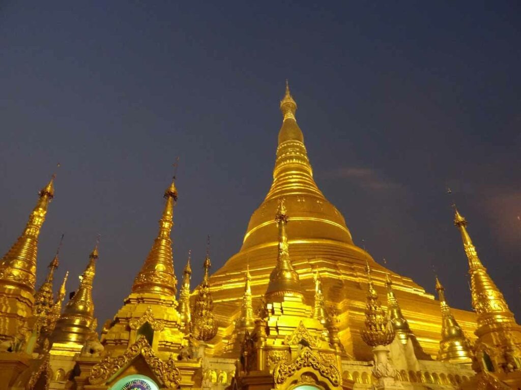 Shwedagon Pagoda is at its most atmospheric in the evening