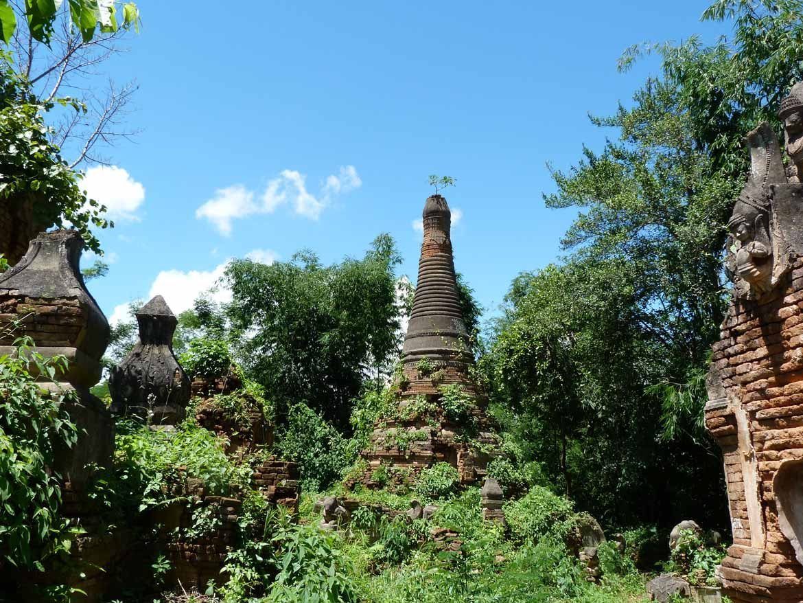 The sunken stupas of Sagar