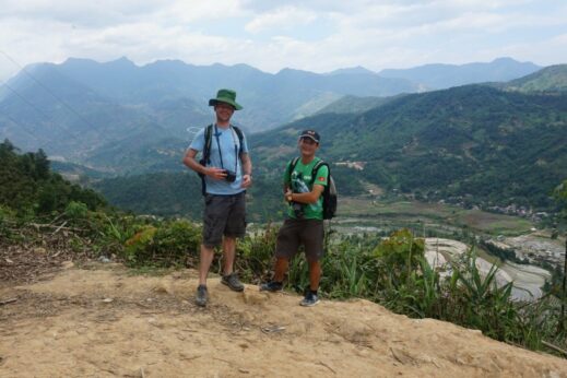 Colin and Mr Tien, admiring the beautiful views