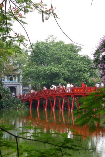 Hoam Kiem Lake in Hanoi, Vietnam