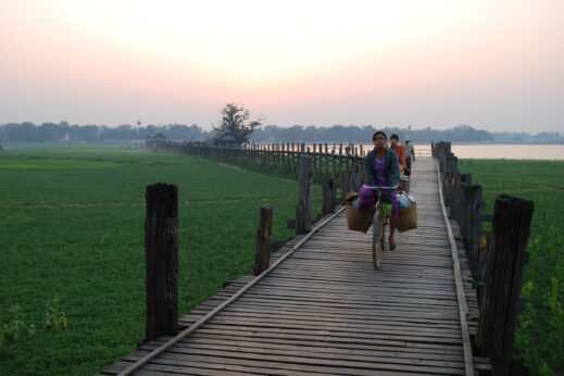 U Bein Bridge in Burma (Myanmar)