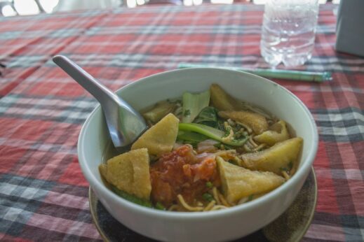 Vegetarian food in Burma in May