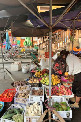 Food market in Hoi An, Vietnam