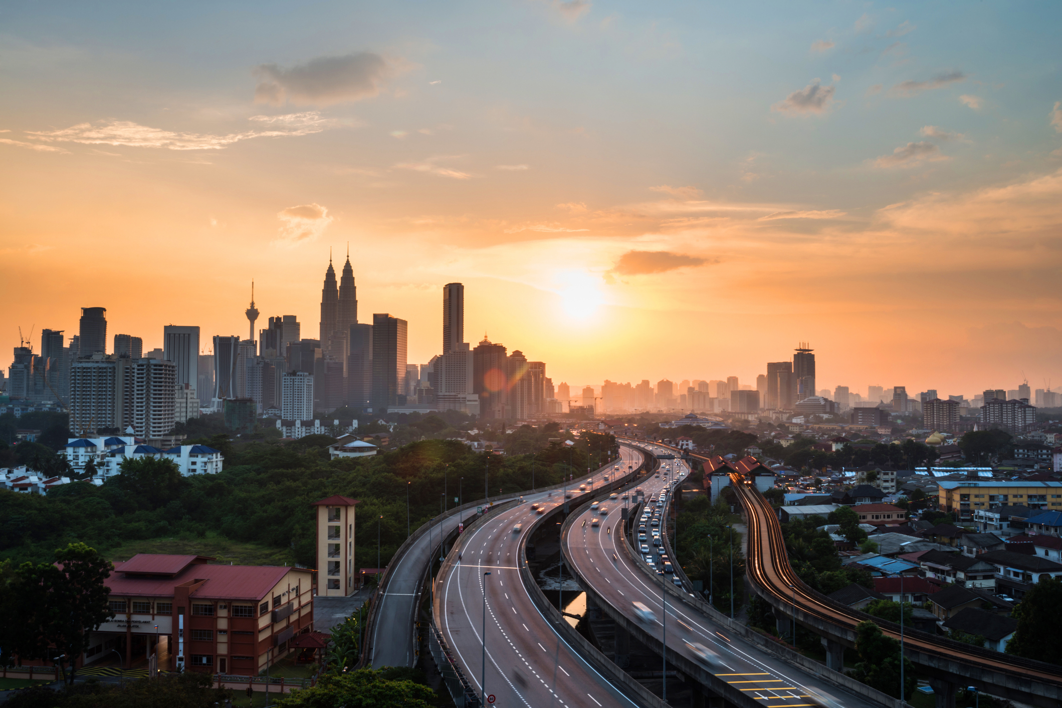 MFA Hero_iStock-166585035©loveguli .jpg Kuala Lumpur skyline at sunset
