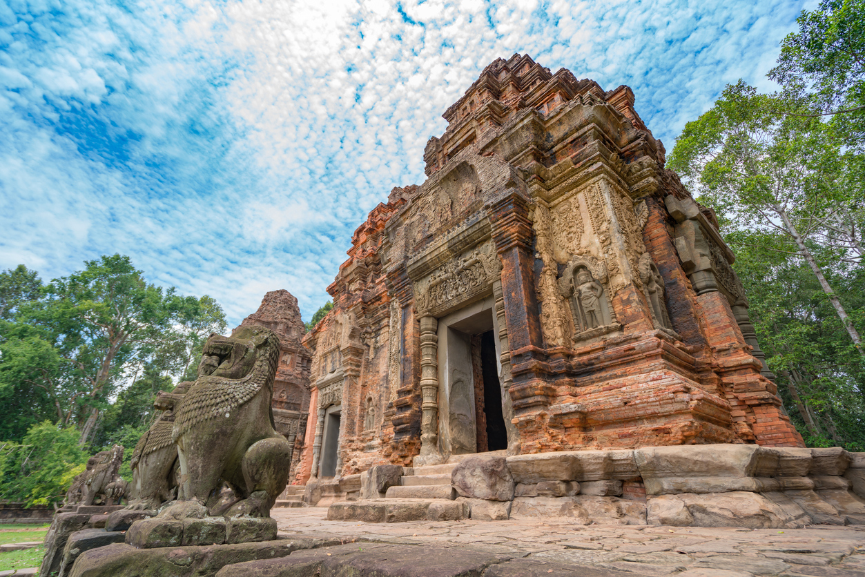 Khmer temple at Angkor_iStock-1263768572_Casanowe.jpg Khmer temple at Angkor