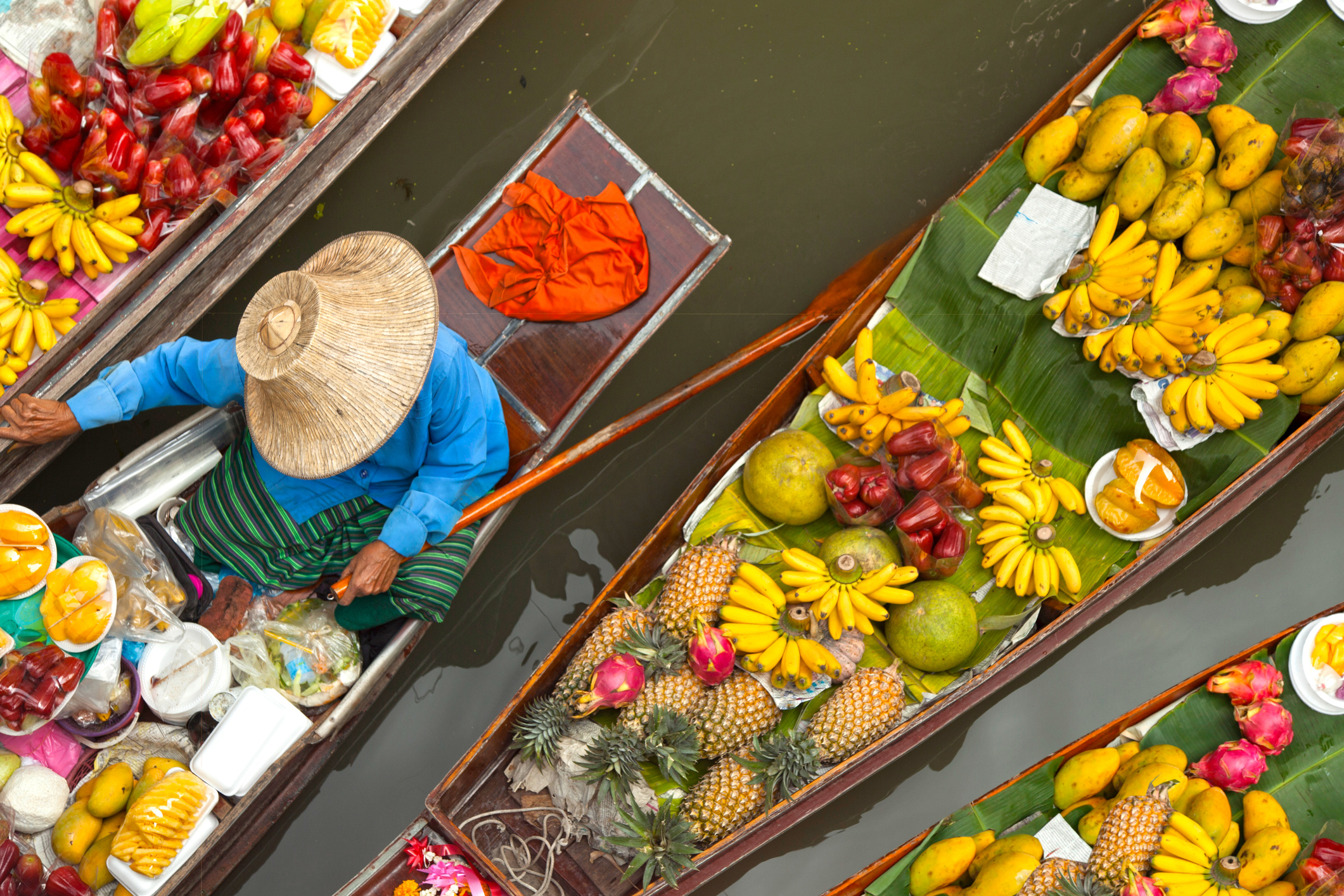 TFF HERO_FloatingMarket_iStock-944871842_izzetugutmen.jpg Floating market in Thailand