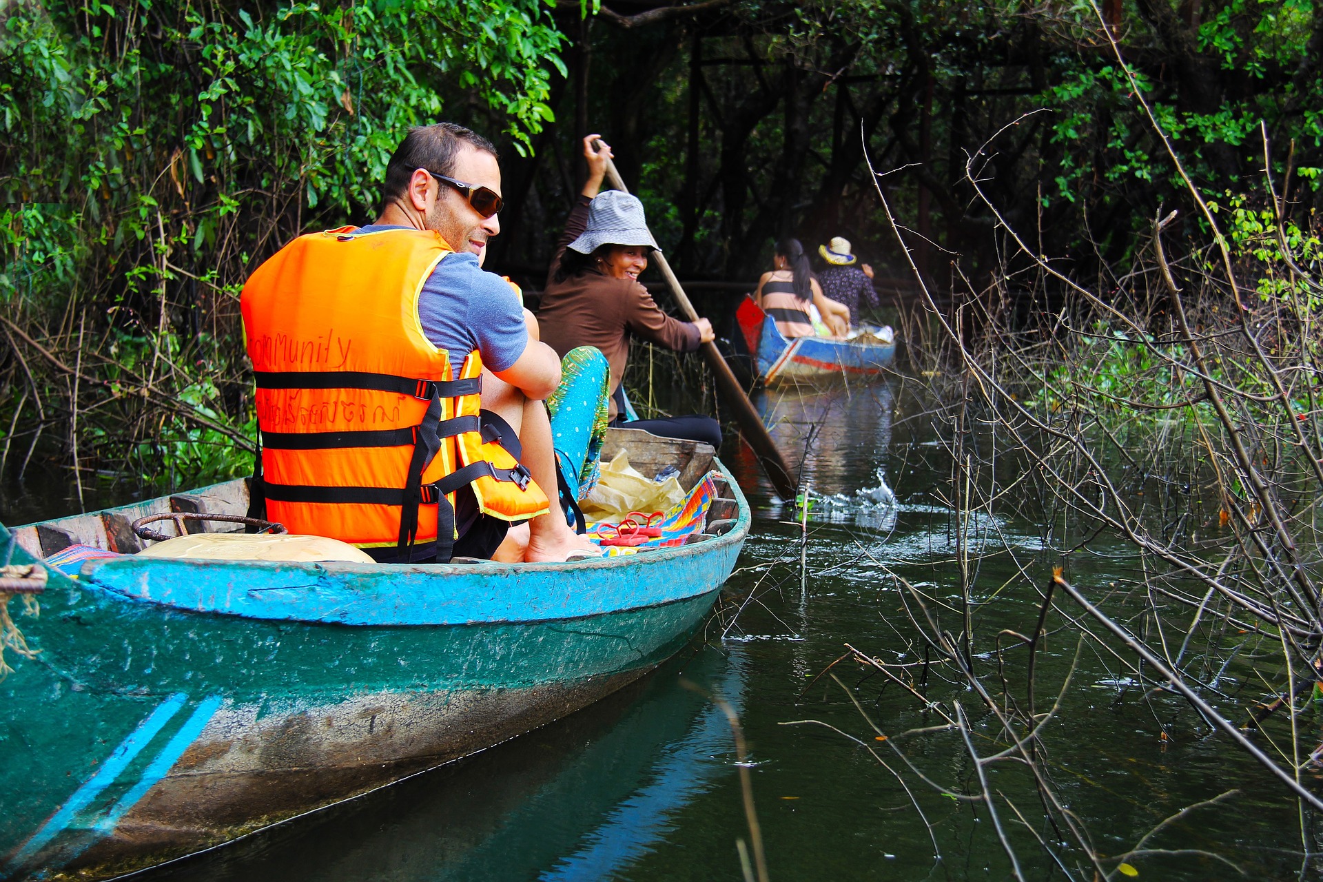 Friends-kayaking.jpg Two couples kayaking through mangrove