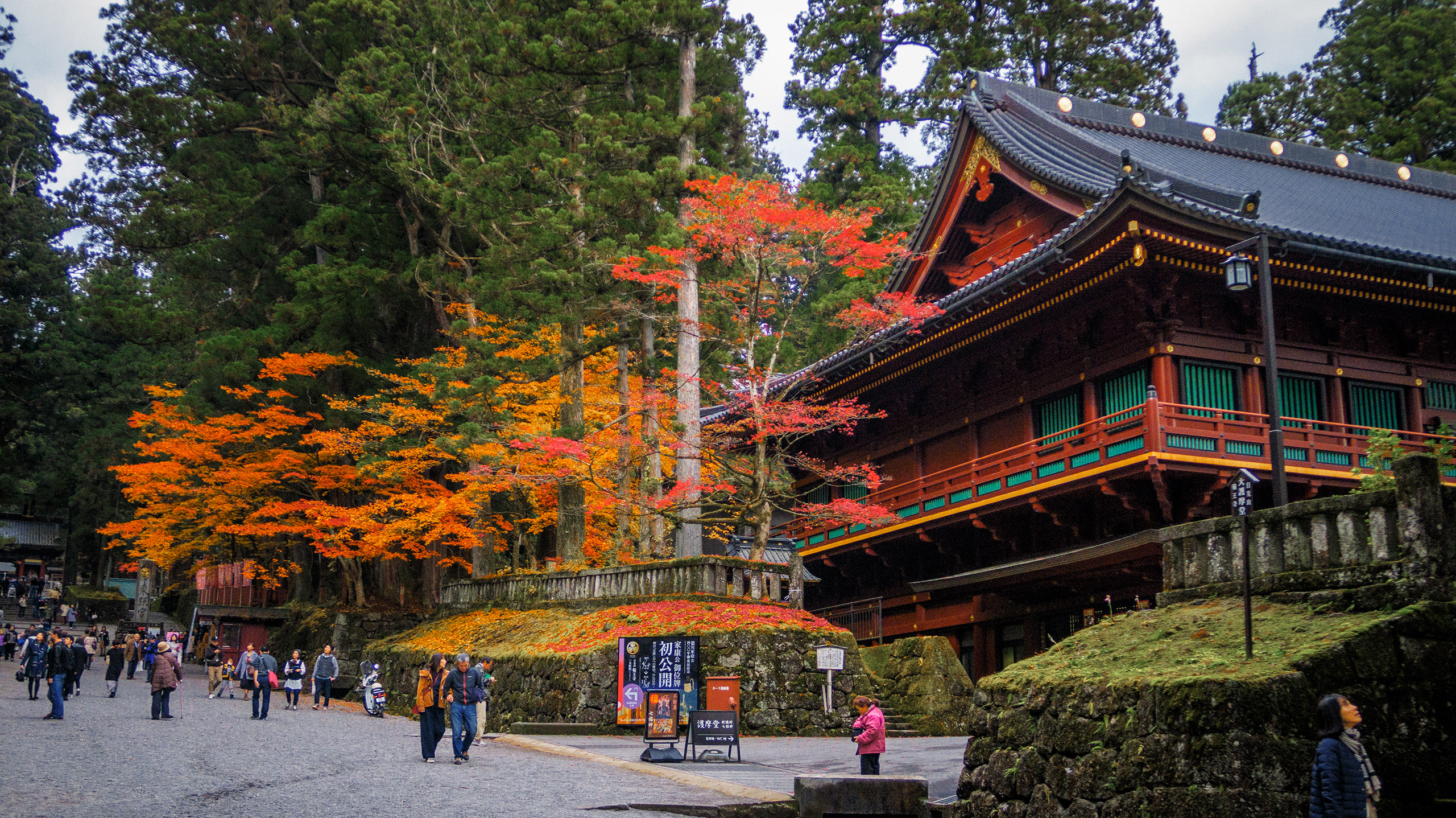 Nikko temple in autumn