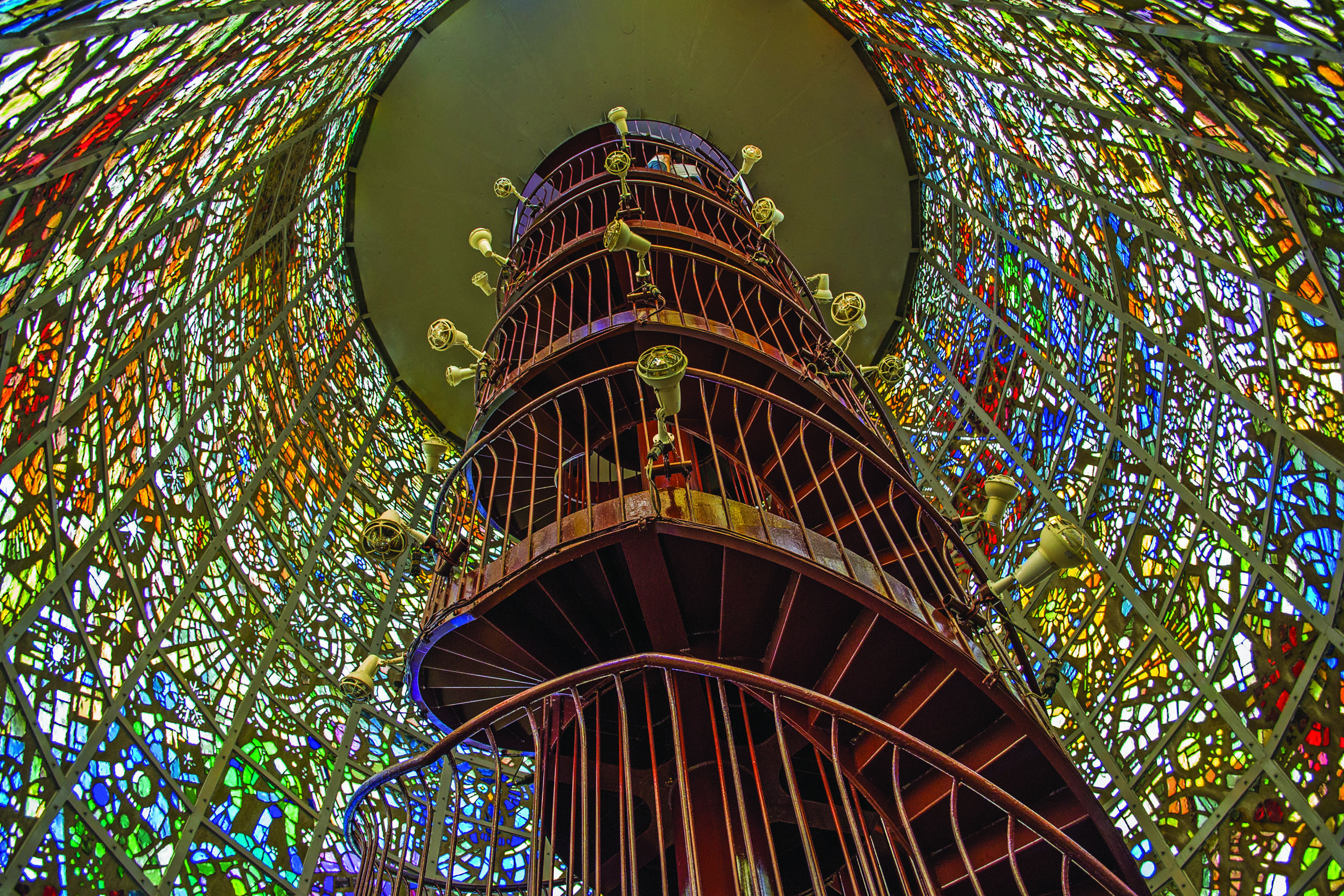 Place Hero - Hakone Sculpture Park.jpg Colourful glass and staircase at Hakone Sculpture Park