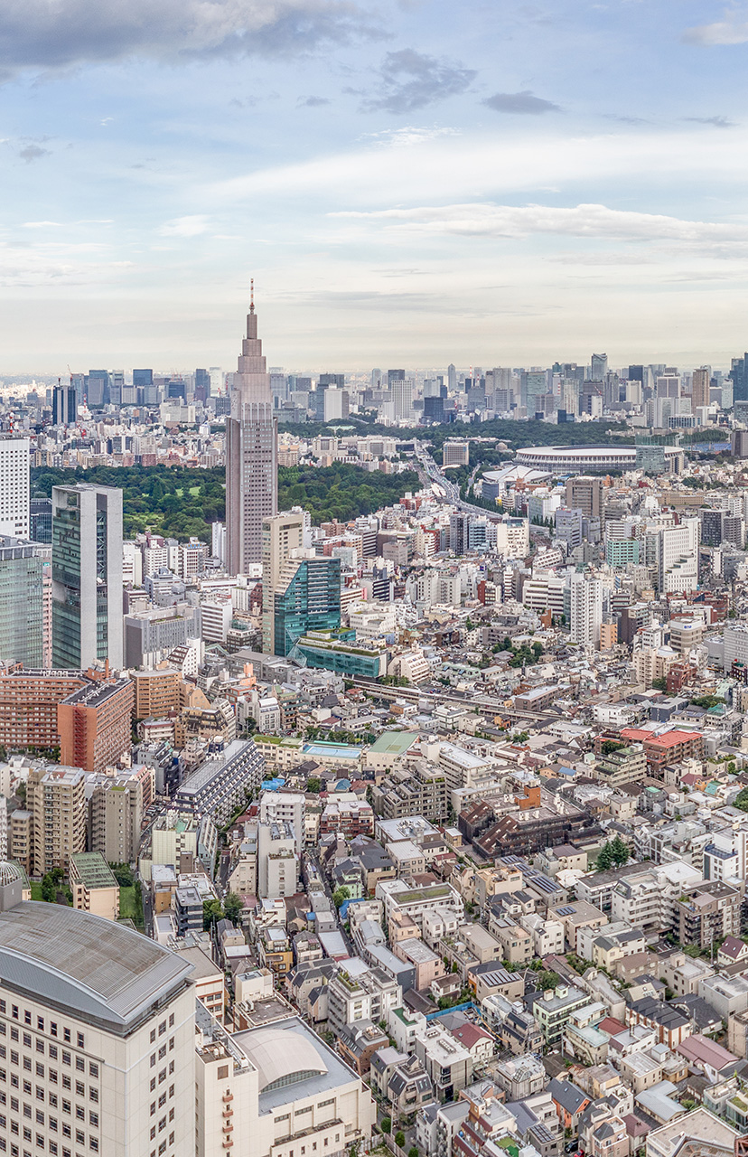 Tokyo cityscape.jpg Panoramic view of Tokyo seen from Park Hyatt hotel