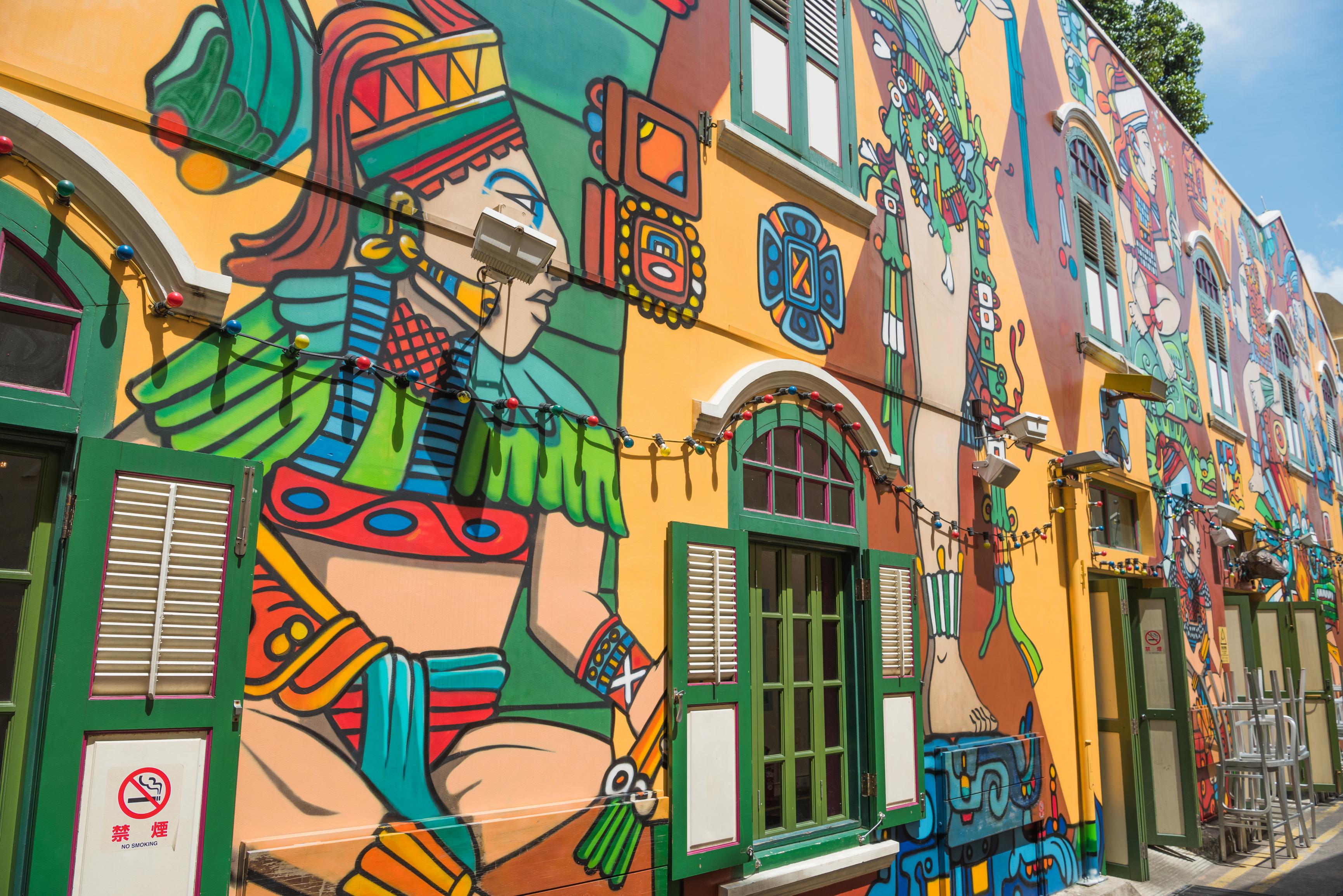Street art on Bugis Street, Singapore