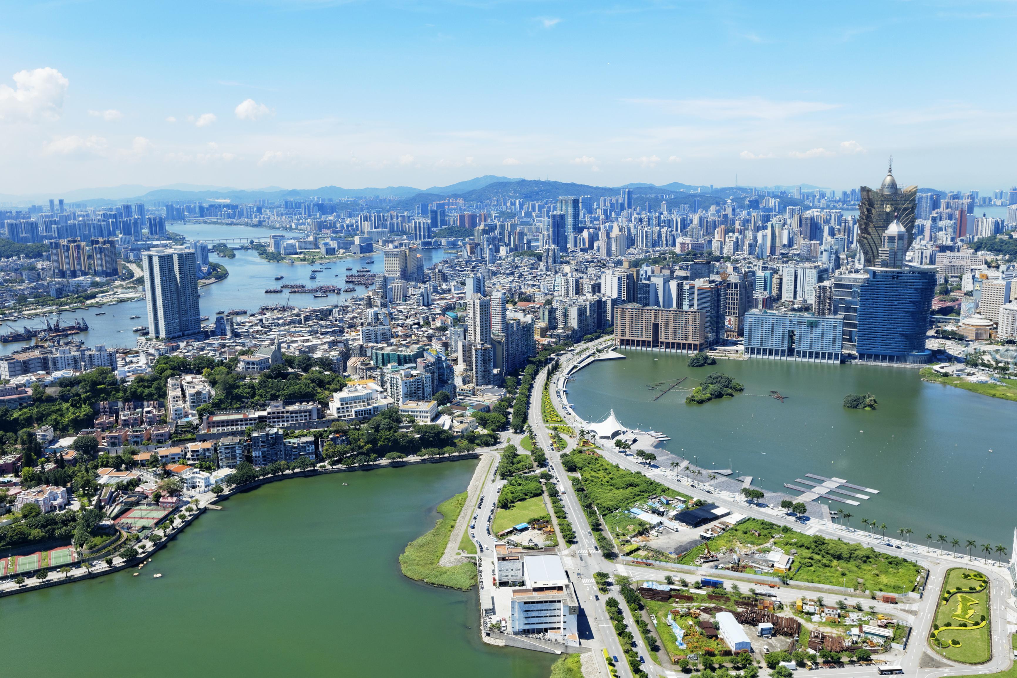Aerial view of Macau cityscape.jpg Aerial view of Macau cityscape