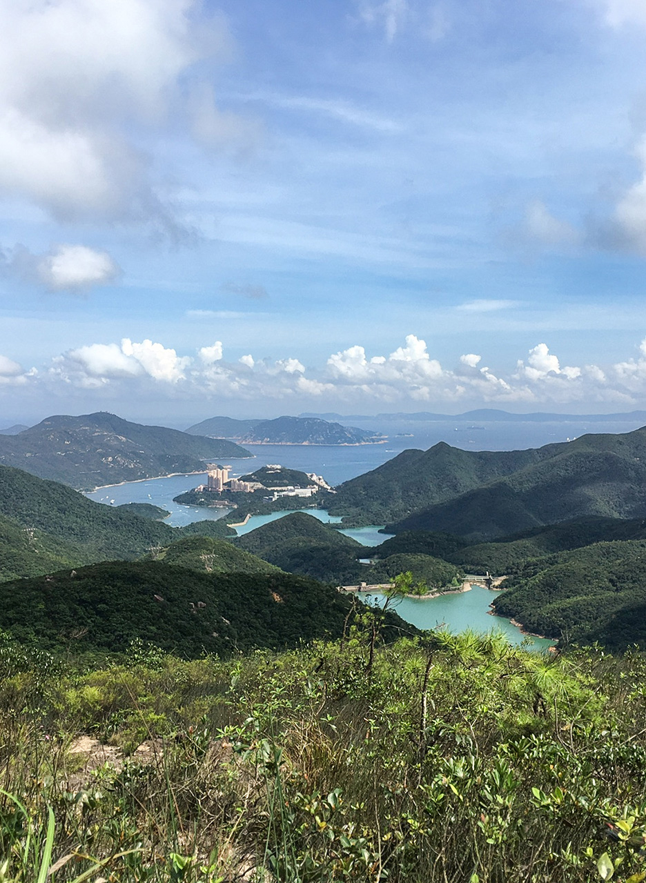 Hong Kong Hike hills Abby O IAT-Edit vertical.jpg View from peaks above Hong Kong