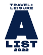 Travel and Leisure A list 2022 award logo