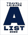 Travel + Leisure A-list 2023 award logo