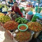 Food in Laos, market