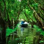 tra su forest vietnam boat on water