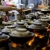 Ceramic pots in Kuala Lumpar food market