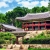 Ornate temple surrounded by trees