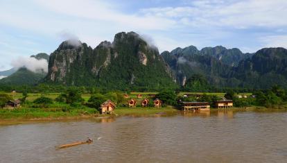 Riverfront in Vang Vieng