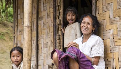 Local family in Nam Et-Phou Louey NPA 