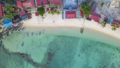 Aerial view of beach at Tioman Island