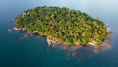 Aerial view of Koh Krabey Island