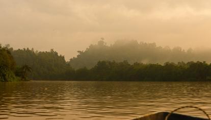 Boat on Kinabatangan River