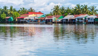 Floating villages at Kampot