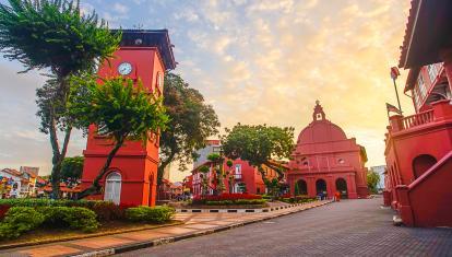 Red buildings of Malacca