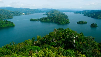 Aerial view of Banding Island