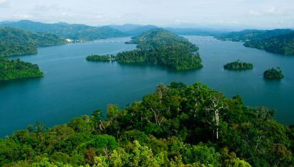 Aerial view of Banding Island