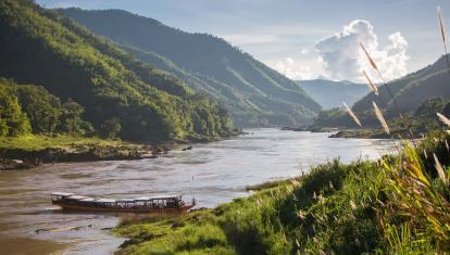 Riverside view in Pakbeng