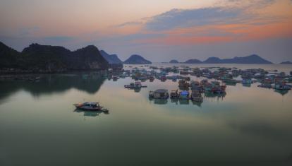 Sunrise over Halong Bay