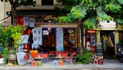 Traditional shopfront in Hanoi