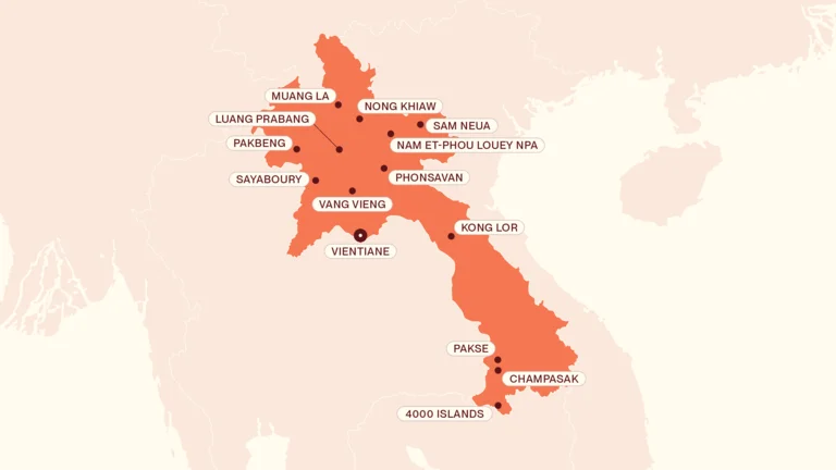 Laos map